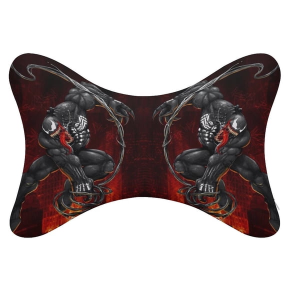 Ve-nom 2Pcs Car Neck Pillow Head Rest Cushion Neck Support Headrest Comfortable Soft Fit for Most Cars Universal Car Pillow