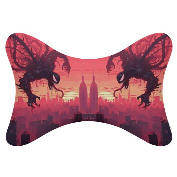 Ve-nom 2Pcs Car Neck Pillow Head Rest Cushion Neck Support Headrest Comfortable Soft Fit for Most Cars Universal Car Pillow