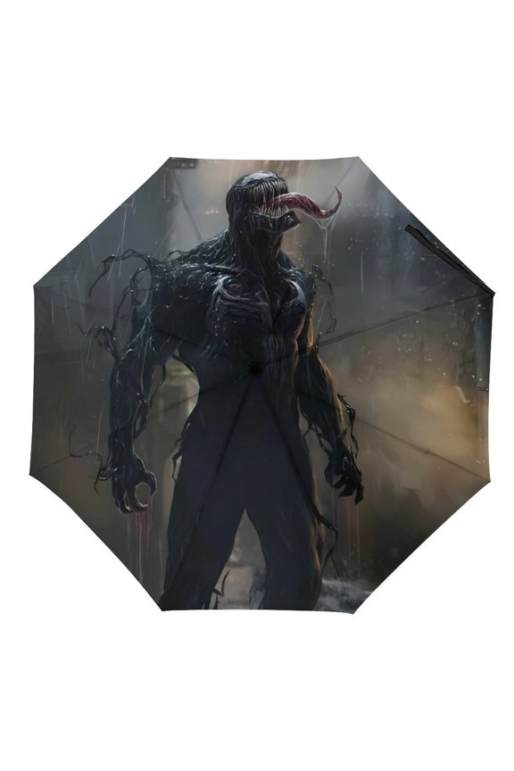 Ve-nom Umbrella for Adults Teens Kids, Lightweight Windproof Anti Rain Folding Telescopic Umbrella for Travel School Work