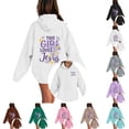 thumbnail image 1 of VeFlora Christian Jesus Hoodies for Girl, Long Sleeve Sweatshirt, Oversized Preppy Bible Verse Faith Graphic Sweatshirts(White/1-2 Years), 1 of 3