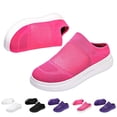 thumbnail image 1 of VeFlora Couples Slip On Mesh Sneakers, Breathable Knit Casual Walking Shoes, Lightweight Thick Sole Platform Loafers for Men Women, Everyday Summer Comfort Shoes(Pink/36), 1 of 9