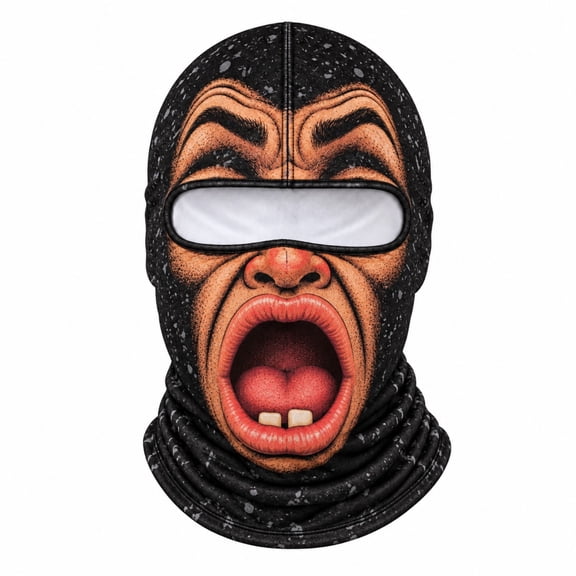 VeFlora Funny Realistic Ski Mask for Men, Animal Print Winter Face Ski Mask, Realistic Winter Balaclava - Hilarious Winter Party Gear for Outdoor Groups