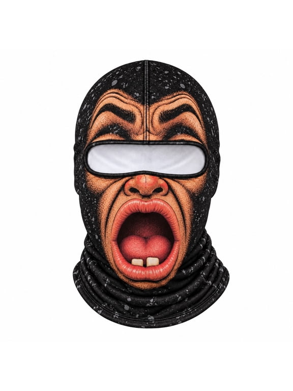 Funny Realistic Ski Mask for Men, Animal Print Winter Face Ski Mask, Realistic Winter Balaclava - Hilarious Winter Party Gear for Outdoor Groups