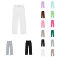 thumbnail image 1 of VeFlora Girls Oversized Wide Leg Sweatpants Kids Baggy Sweat Pants for Girls Drawstring Waist Straight Leg Joggers with Pockets(White/7-8 Years), 1 of 7