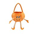 thumbnail image 1 of VeFlora Halloween Pumpkin Handbags Pastel Small Pumpkin Basket Trick or Treat Buckets Goodie Candy Gift Bags with Handle for Halloween Exchange Supplies(Orange2/One Size), 1 of 3