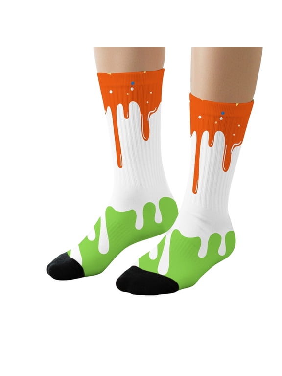 Kids Socks Novelty Funny Crew Ice Cream Socks for Boys Girls Running Cycling