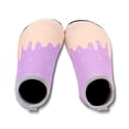 thumbnail image 1 of VeFlora Kids Water Shoes, Girls Cute Ice Cream Print Quick-Dry Swim Shoes, Non- Barefoot Aqua Socks for Beach, Pool, and Outdoor Activities(Purple/3.5-4Yeras), 1 of 6