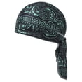 thumbnail image 1 of VeFlora Paisley Bandana Skull Cap, Breathable Sweat Wicking Quick Dry Do Rag, Stretchy Head Wrap for Cycling, Motorcycle, Hiking, Running and Outdoor Activities, Unisex(Green), 1 of 8