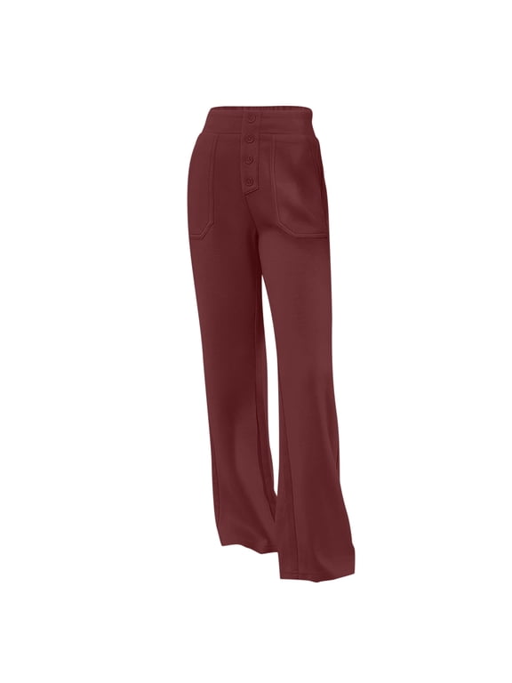 School Uniform Dressy Pants for Girls, Stright Leg Dressy Bottoms with Pockets for Teens, Dressy Pants For School Formal Occasions, Back to Shool Cloths(1/11-12 Years)