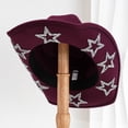 thumbnail image 1 of VeFlora Stylish Western Cowboy Hat Bohemian Fedora for Men and Women with Rhinestone for Casual and Event Wear Fashion Accessory, 1 of 6