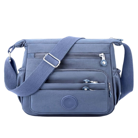 VeFlora Women's Large Capacity Crossbody Bag with Adjustable Strap & Multi-Pocke - Casual Travel Handbag Suitable for Travel(Light Blue/One Size)