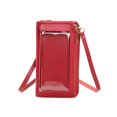 thumbnail image 1 of VeFlora Women's Touchscreen Phone Crossbody Bag, Small Cell Phone Wallet Purse, Multi-Pocket Mini Shoulder Bag for Travel Shopping Daily Use(Red/One Size), 1 of 2
