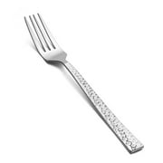 VeSteel 12-Piece Stainless Steel Hammered Dinner Forks Set, Salad Flatware Forks for Home  - 7.9 inches