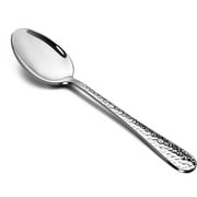 VeSteel 12-Piece Stainless Steel Hammered Dinner Spoons Set - 7.9 inches