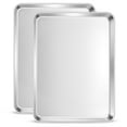 thumbnail image 1 of VeSteel Baking Cookie Sheet Set of 2, 17.7 x 13 x 1 inches Stainless Steel Rectangle Baking Pan Oven Tray, Dishwasher Safe, 1 of 7