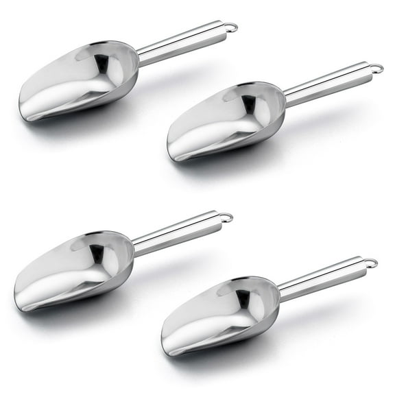 VeSteel Rust Resistant 3 oz Stainless Steel 6.5" Kitchen Utility Scoop
