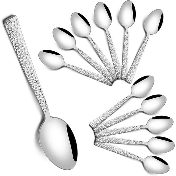 VeSteel Stainless Steel Teaspoons Set, 12 Count