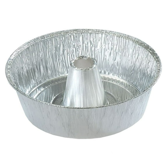 VeZee 10-Inch Aluminum Tube Pans – Versatile, Durable & Disposable Baking Solution- 25 Counts