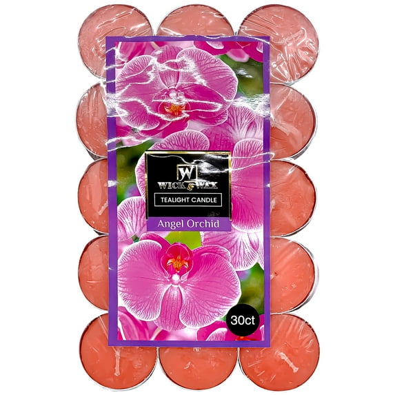 VeZee 120 CT Angel Orchid Scented Pleasant Fragrance Tealight A Long Lasting Air Freshener for Holidays, Weddings, SPA, Armotherapy, Meditation, Yoga & All Occasions