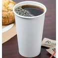 thumbnail image 1 of VeZee 16 Oz Disposable White Poly Paper Durable Hot Cup ONLY For Hot/Cold Drink, Coffee Cups, Tea, Cocoa, Travel, Hot Chocolate, Chai, Latte & Hot Soup|1000CT, 1 of 6
