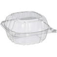 thumbnail image 1 of VeZee 5" Clamshell Clear Plastic Hinged Lid Containers (QTY 50), 1 of 6