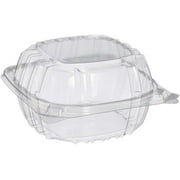VeZee 6 " Clamshell Clear Plastic Hinged Lid Containers QTY 200