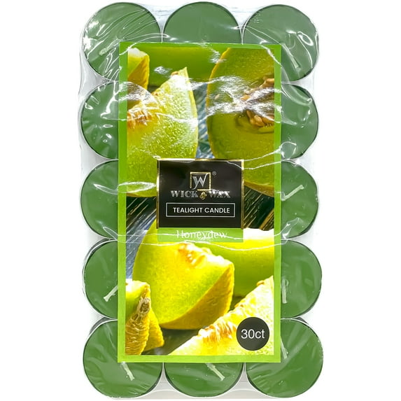 VeZee 60 CT Honey Dew Scented Pleasant Fragrance Tealight A Long Lasting Air Freshener for Holidays, Weddings, SPA, Armotherapy, Meditation, Yoga & All Occasions