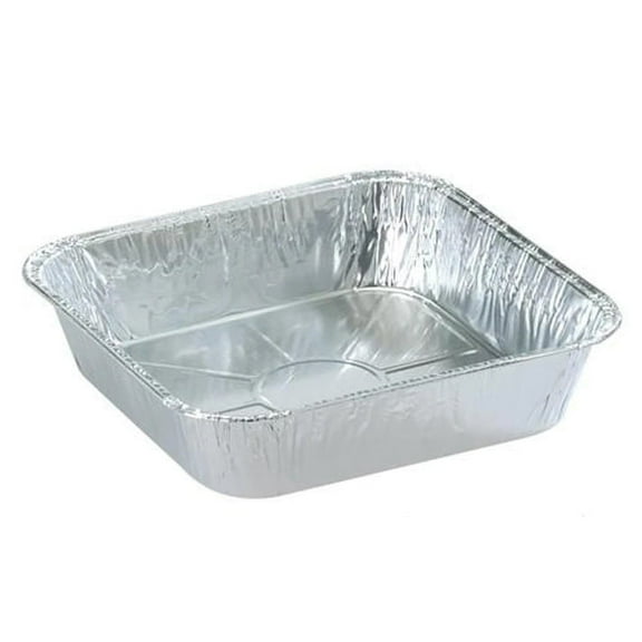 VeZee 8 Inch Square Aluminum Foil Baking Pans - Durable & Convenient - Versatile Bakeware for Every Occasion - Lightweight - Eco-Friendly - 250 Counts
