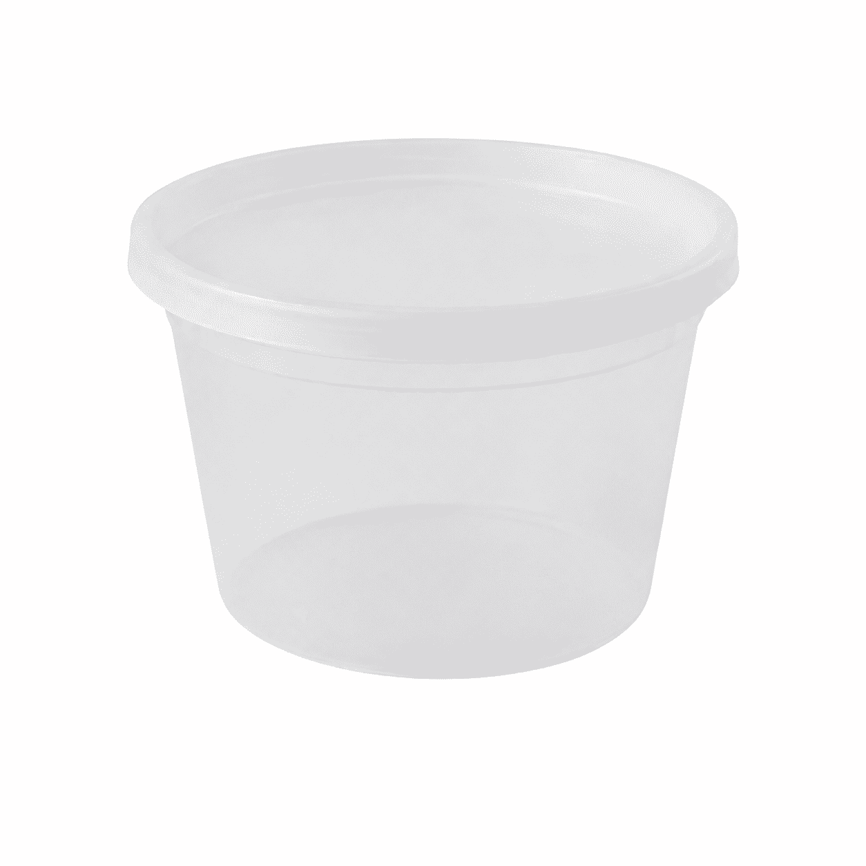 Heavy Duty 16 Oz Deli Food Storage Containers with Airtight Lids, BPA Free Leak Proof Plastic Meal Prep Containers, Clear, Set of 240