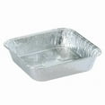thumbnail image 1 of VeZee Disposable Aluminum 8" Square Cake Baking Pan - For Cooking, Heating, Storing, Meal Prep, Toaster Oven Roasting Pan: 100Ct, 1 of 6