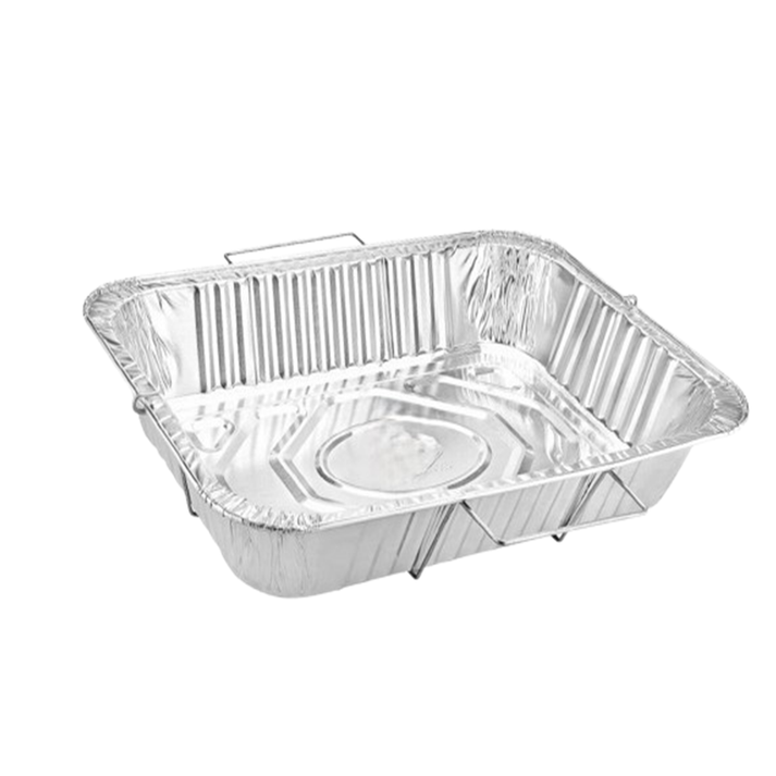 VeZee Disposable Aluminum 9x13 Inch Half Size Pans with Handle Rack