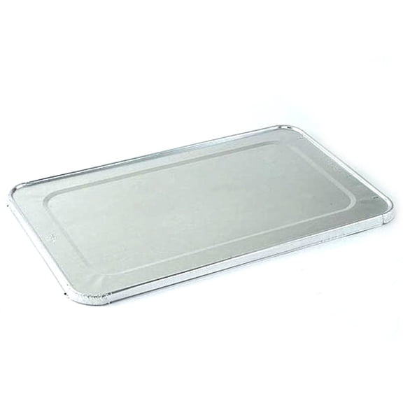 VeZee Full Size Disposable Aluminum Lids | Replacement Covers for Deep Steam Table Pans, Catering & Food Storage: 10 Count