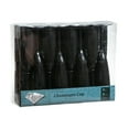 thumbnail image 1 of Black Plastic Champagne Cup 6oz 8pc - Elegant Flute For Dinner Parties, 1 of 3
