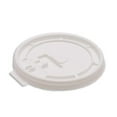 thumbnail image 1 of VeZee Disposable Plastic Flat Tear-Back with pinhole design Lids for White Hot Cup suitable for hot cups sized 10 oz., 16 oz & 24 oz.|500CT, 1 of 4