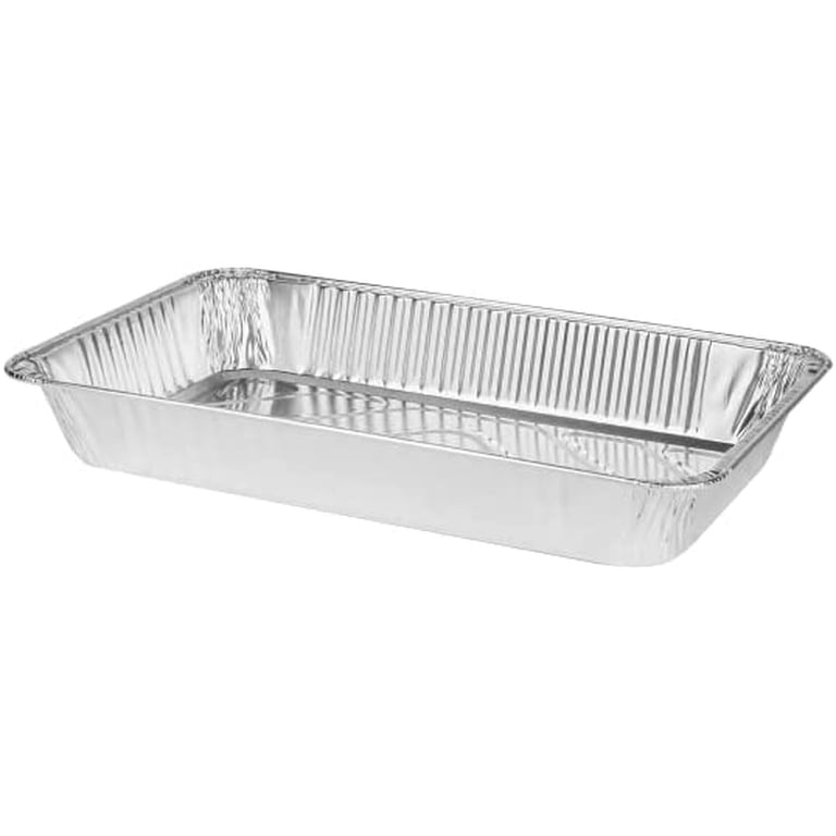 Aluminum Pans Full Size, Large Disposable Roasting & Baking Pan, 21x13