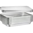 thumbnail image 1 of VeZee Durable Full Size Deep Aluminum Foil Pans with Lids - Ideal for Large Group Cooking - No-Mess Cleanup - Counts 10, 1 of 5