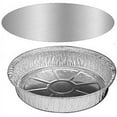 thumbnail image 1 of VeZee' JETfoil Disposable Aluminum Pan 9" with Board lids Pack of 250, 1 of 6