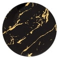 thumbnail image 1 of VeZee's Gold Stroke Black 10.25" Dinner Plates for Elegant Parties & All Occasions : Qty 100, 1 of 5