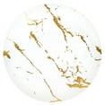 thumbnail image 1 of VeZee's Gold Stroke Collection : 10inches White with Gold Stroke Dinner Plates, Elegant Look for All kind of Parties & Occasions:10CT, 1 of 5