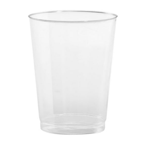 VeZee's Hanna K. Signature 10oz Dosposable Clear Plastic Unbreakable Wine Tumbler 100/Pack for Elagant Parties, Weddings & All Occasions:100CT