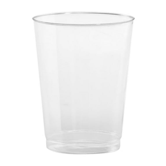 VeZee's Hanna K. Signature 10oz Dosposable Clear Plastic Unbreakable Wine Tumbler 100/Pack for Elagant Parties, Weddings & All Occasions: 5000CT