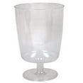thumbnail image 1 of VeZee's Hanna K. Signature 8oz Footed Wine Stemware, Disposable Clear Plastic Wine Glass for Elegant Parties, Weddings & All Occasions:30 Cups, 1 of 4