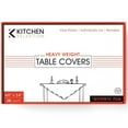thumbnail image 1 of VeZee's Kitchen Selection Disposable Clear Heavy Weight Table Covers or Cover Protector: Pre Cut for use on Shabbos, Great for All Occasions (60" X 54"-28Count/Pack)-280CT, 1 of 6
