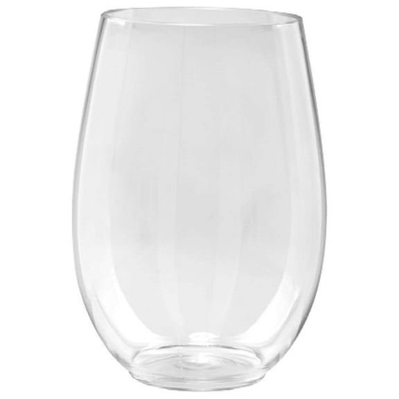 VeZee's Lillian Tablesettings Stemless Clear Tumbler 5.5 oz for Elegant Parties & Weddings:20CT