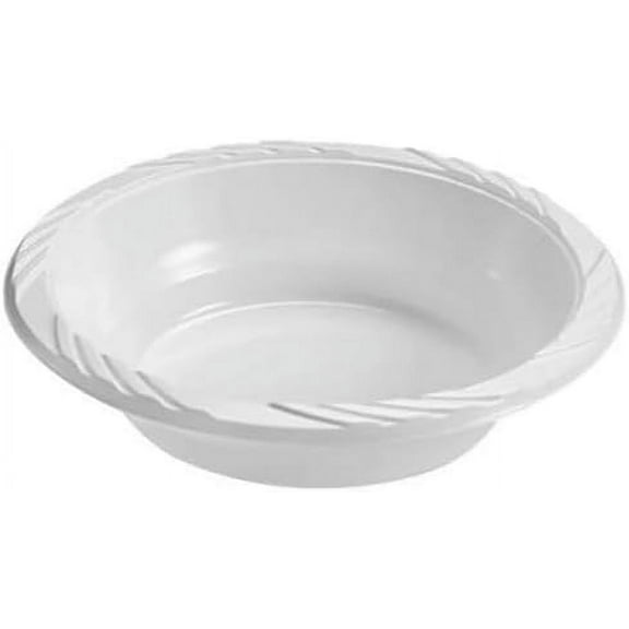 VeZee's Medium Weight White Disposable 5 oz. Plastic Dessert Bowls 500 Peices
