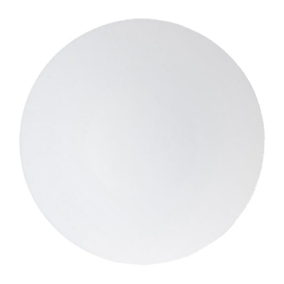 VeZee's White Hammered Plastic 13" Chargers (4 Count) - Great for Dinner Parties