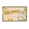 thumbnail image 1 of VeZees Disposable Clear Ultra Heavy Table Covers or Cover Protector: Pre Cut for use on Shabbos, Great for All Occasions (66x120 - 14 Count): 42CT, 1 of 7