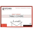 thumbnail image 1 of VeZee's Kitchen Selection Disposable Clear Heavy Weight Table Covers or Cover Protector: Pre Cut for use on Shabbos, Great for All Occasions (60" X 120"-12Count/Pack)-12CT, 1 of 6