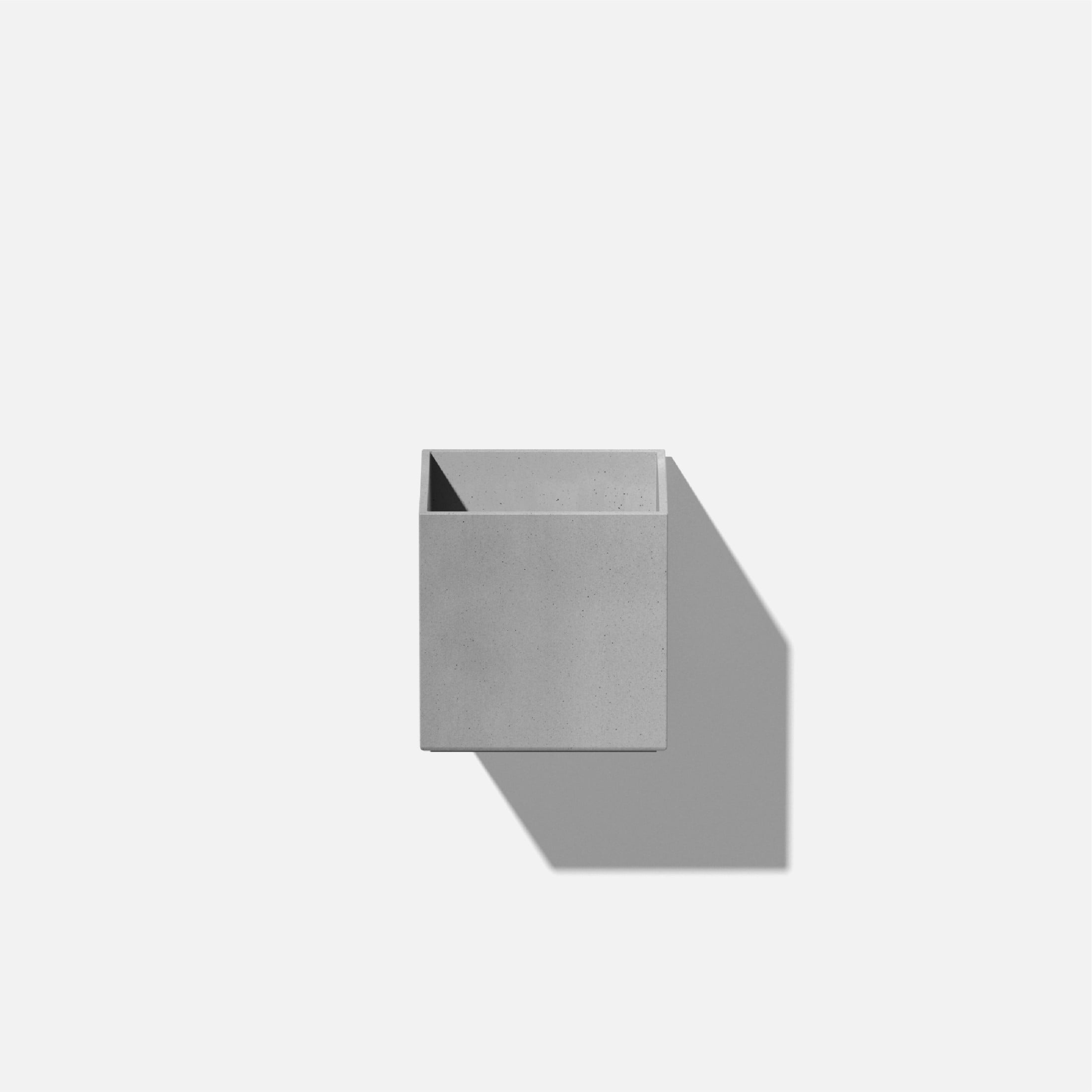 Veadek Geo Series Cube Hanging 5" Planter - Gray