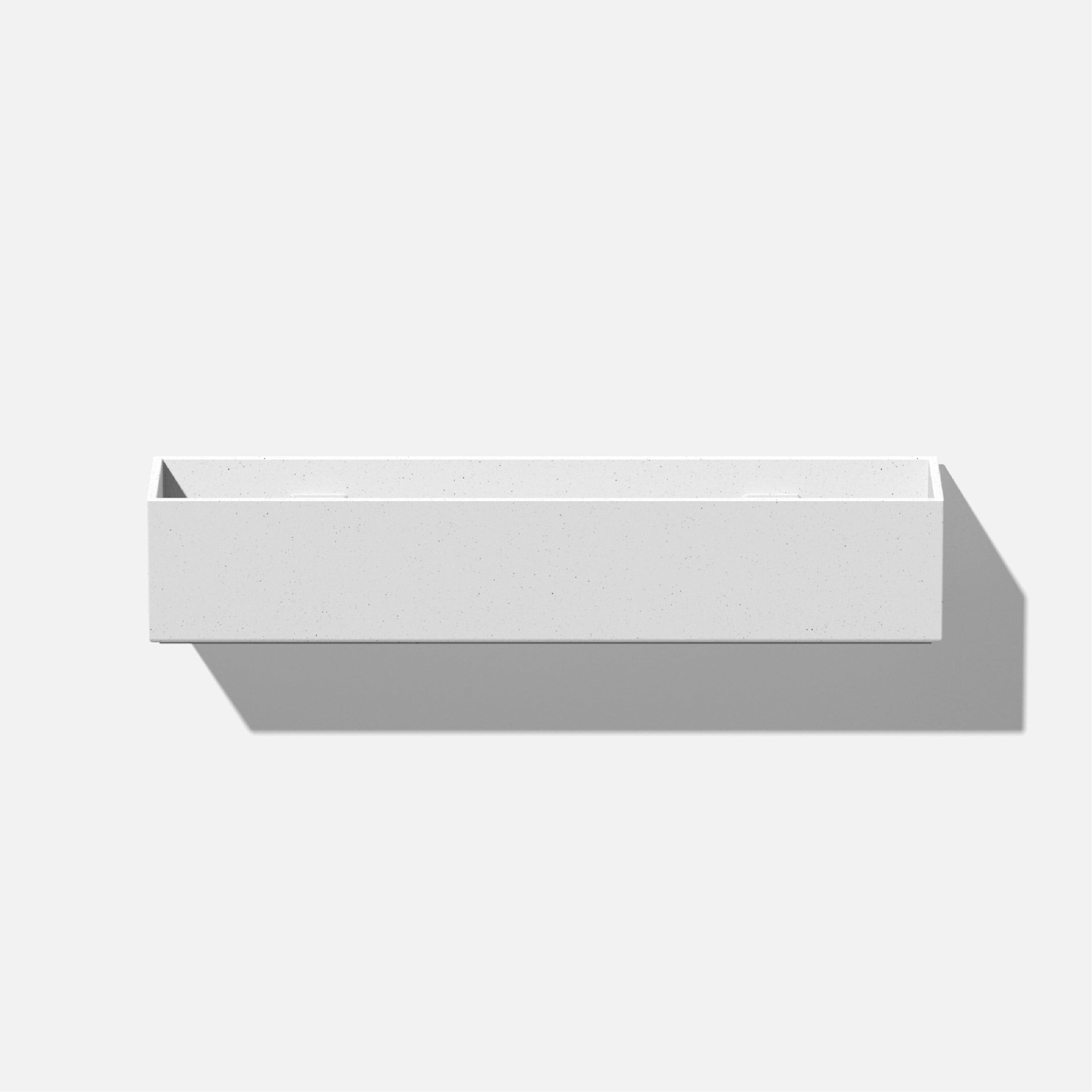 Veadek Geo Series Short Hanging 16" Planter - White